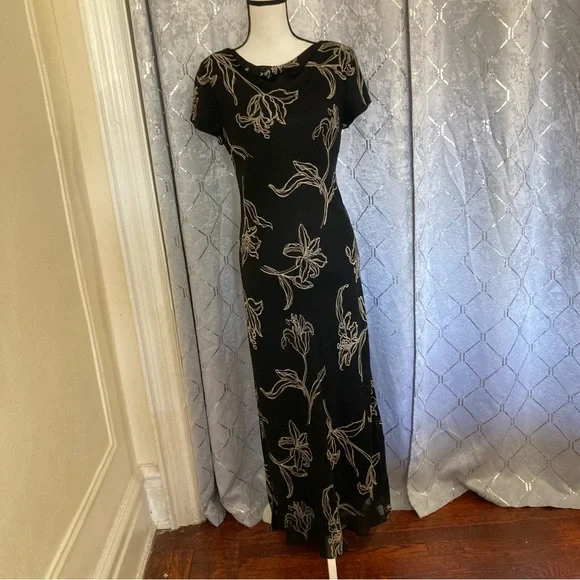 Donna Ricco | Dresses | Donna Ricco Black Sheer Cowl Neck Floral Printed Maxi Dress Sz 6 Shortsleeve | Poshmark Donna Ricco | Dresses | Donna Ricco Black Sheer Cowl Neck Floral Printed Maxi Dress Sz 6 Shortsleeve | Poshmark
